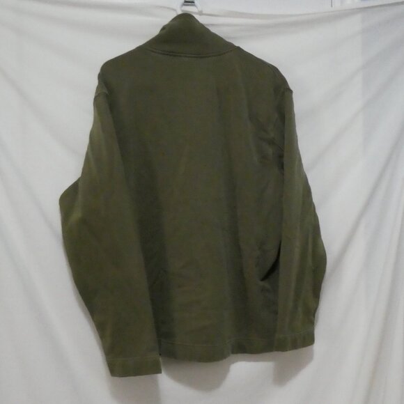 Unbranded | medium | Khaki Pullover Sweatshirt | Collar - Zip - Snap Button - Picture 2 of 16